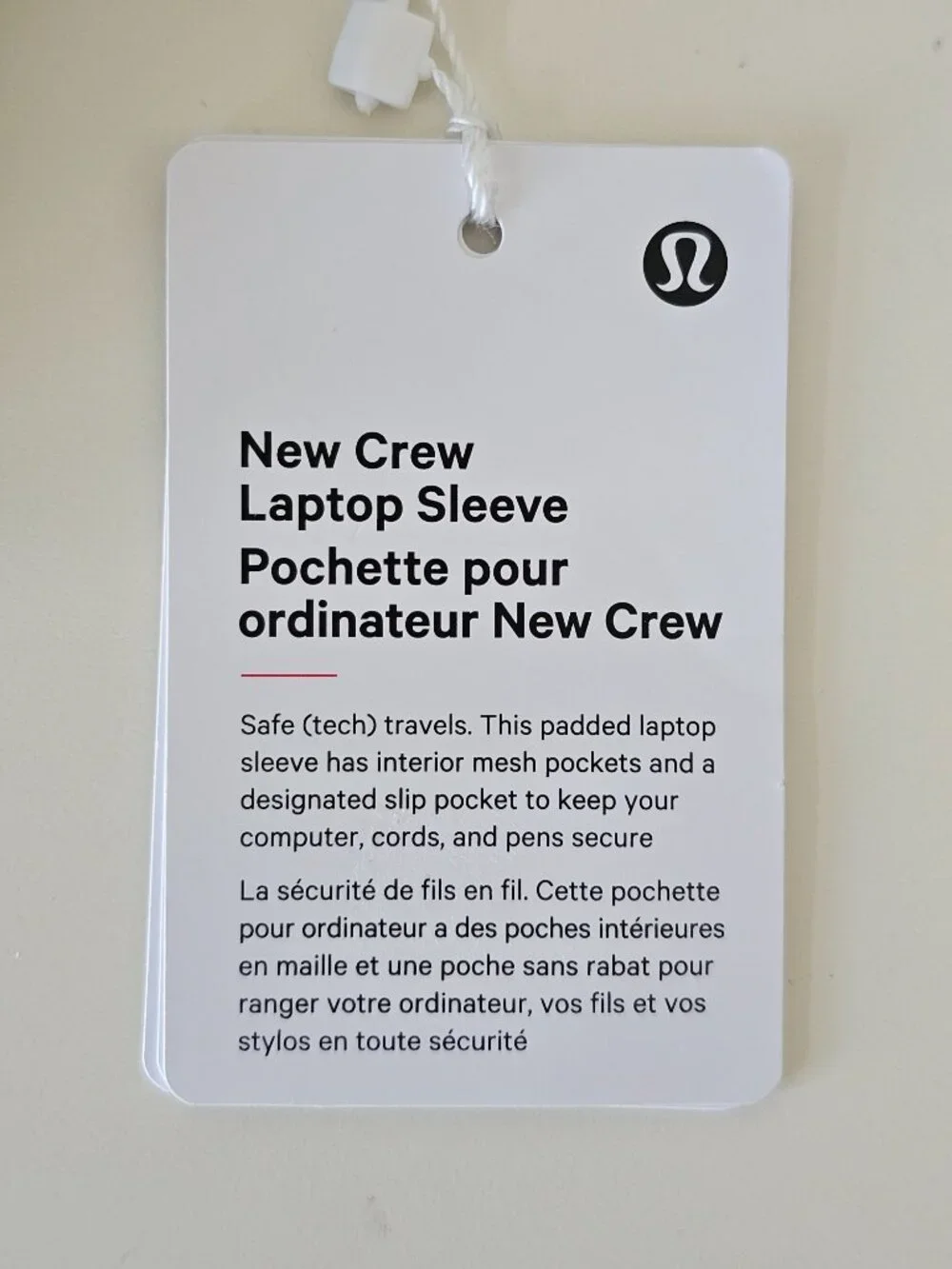 NWT LULULEMON IVYG/WKKI Green Khaki New Crew Laptop Sleeve Zippered One Size OS - Picture 10 of 11